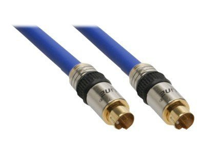 InLine® S-VHS Kabel, PREMIUM, vergoldete Stecker, 4pol mini