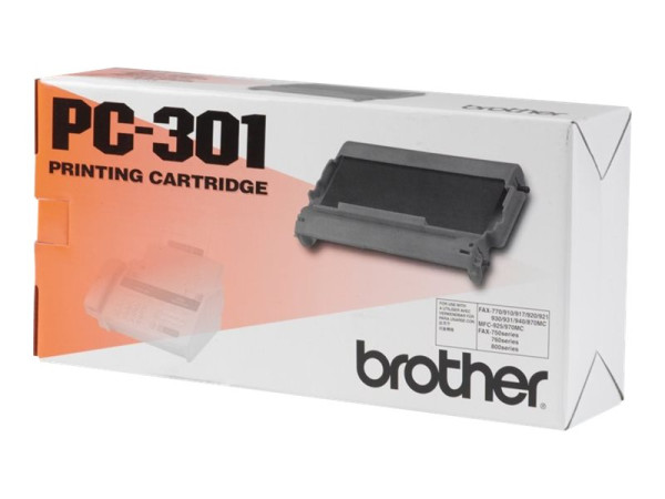 Brother PC301 Thermo-Transfer-Rolle +Kassette, 230 Seiten,