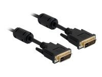 DVI-Kabel Delock DVI(24+5) -> DVI(24+5) St/St 1,00m schwarz