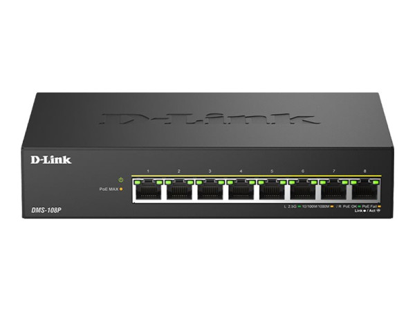 D-Link D-Link 8-Port Multi-Gigabit Unmanaged PoE Switch