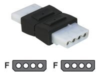 Speichermedien DeLOCK Adapter Power 4pin 5¼ Bu/Bu