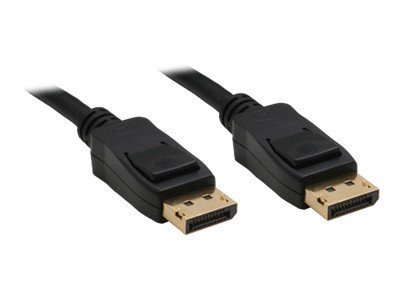 InLine® DisplayPort Kabel, schwarz, vergoldete Kontakte, 10m