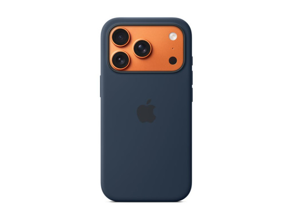 Apple Silikon Case mit MagSafe (dunkelblau, iPhone 17 Pro)