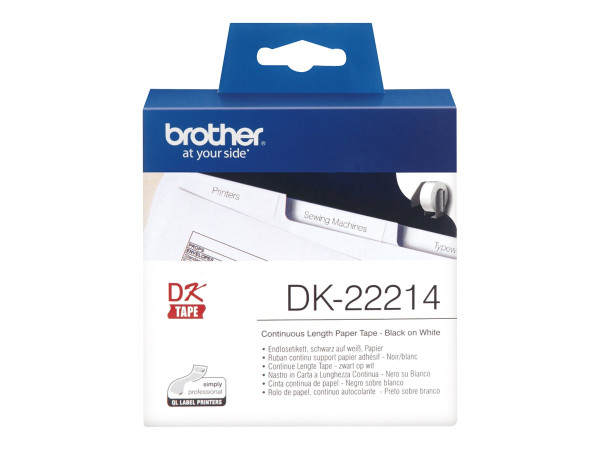 Verbrauchsmaterial Brother P-Touch DK22214, Endlos-Etikett