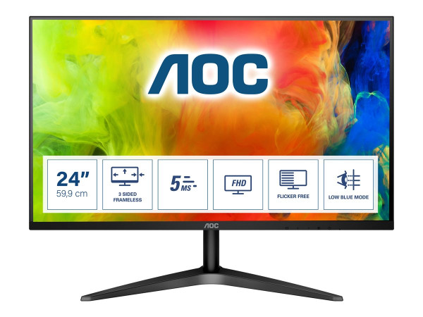 AOC 23,6 L 24B1H schwarz, HDMI, VGA, Neigbar 59,94 cm