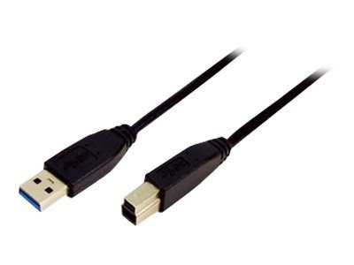 USB Kabel LogiLink A -> B St/St 1.00m sw