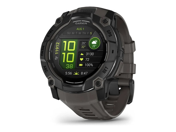 Garmin Instinct 3 - 50 mm, AMOLED (Black, Silikon-Armband)