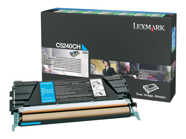 Lexmark C5240CH Toner-Kit cyan return program, 5.000