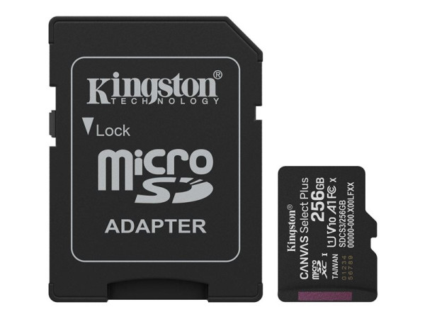 Kingston Canvas Select Plus 256 GB MicroSDXC (schwarz,