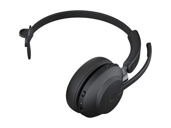 Jabra Evolve2 65 Link380a MS Mono bk | Stand schwarz,