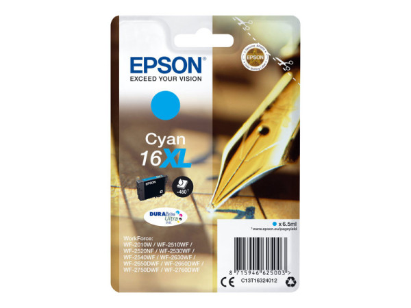 Epson Tinte CY C13T16324012 DURABrite Tinte