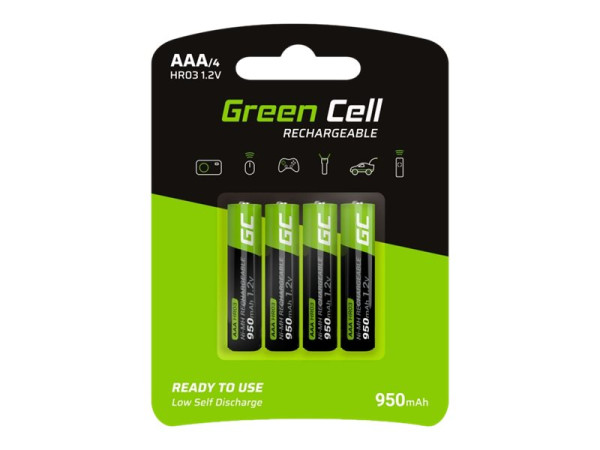 Green Cell Akku AAA 950mAh 4 Stk.