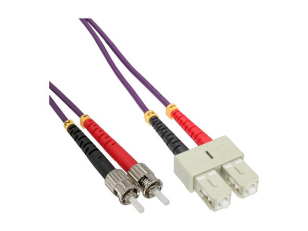 InLine? LWL Duplex Kabel, SC/ST, 50/125?m, OM4, 10m