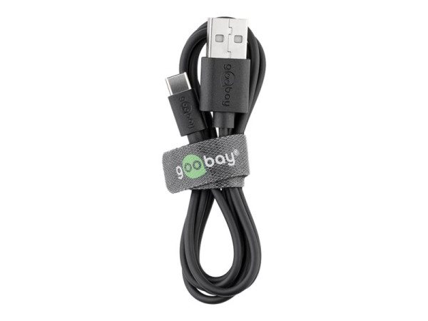 Goobay goobay Kabel USB-C/A 2.0 bk 0,1m | 38675