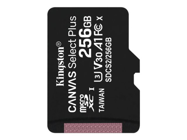 Kingston MicroSD256GB Canvas Select+ SDCS2 SP KIN schwarz,