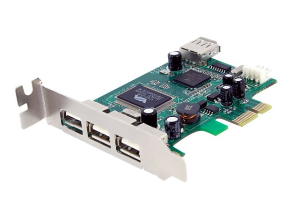 Schnittstellenkarte USB2.0 StarTech 3x ext. 1x int. PCIe