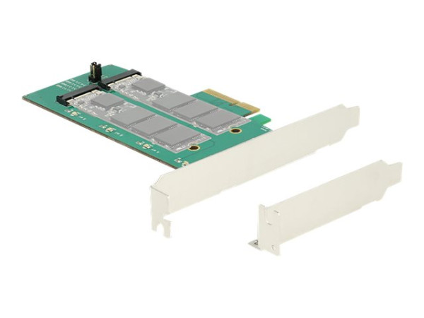 DeLOCK PCIe x1 > 2 x M.2 Key B Serial-ATA intern: