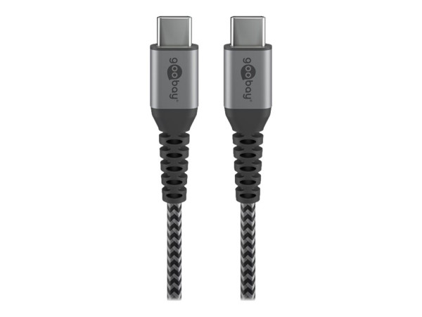 goobay Kabel USB-C/Cv2.0 tex. gy/sr 0,5m | 49301