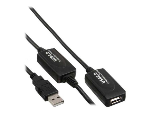 Kabel USB St."A"=>Bu."A" 15,0m Aktiv verlängerung inline