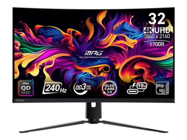 MSI MPG 321CURXDE QD-OLED (80 cm (31.5 Zoll), schwarz,