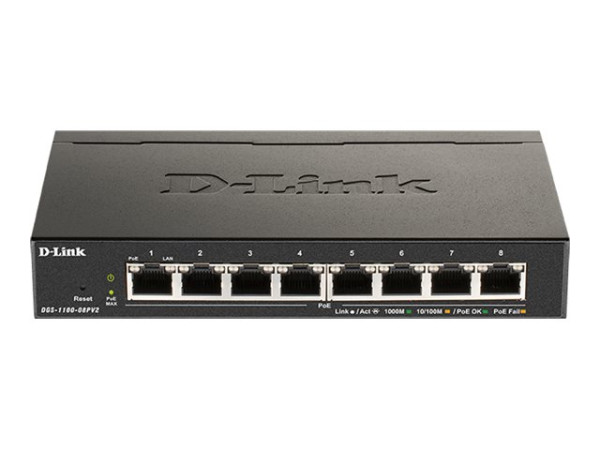 D-Link DGS-1100-08PV2/E GE/PoE/SMA/08