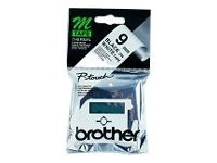 Schriftbandkassette Brother 9mm wei?/schwarz MK221SBZ