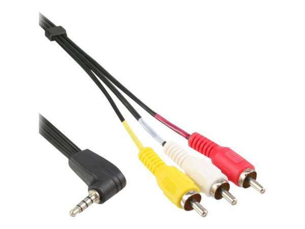 InLine® Audio/Video Kabel, 3,5mm 4pol Stecker auf 3x Cinch