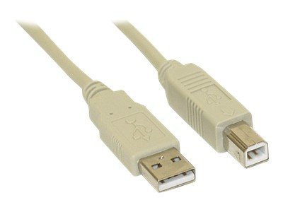 Kabel Inline USB St."A"=>St."B" 0,5m gerade