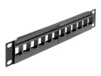 Netzwerkinstallation DeLOCK 10" Keystone Patchpanel 12 Port