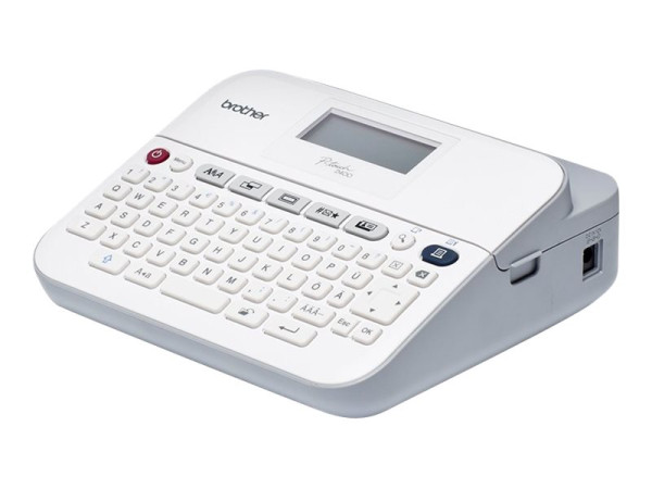 Brother P-Touch D400, Beschriftungsgerät weiß/grau für Büro