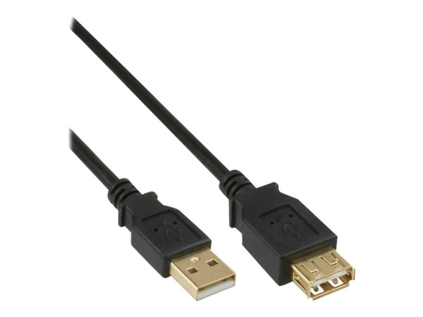 InLine? USB 2.0 Verl?ngerung, Stecker / Buchse, Typ A,