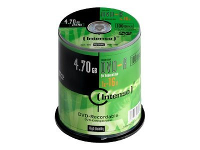 Speichermedien Intenso DVD-R 4,7 GB, 100er Spindel, 16x