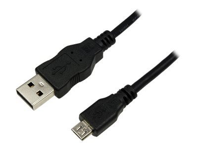 LogiLink USB Cable, USB 2.0, AM to Micro BM, black, 5m