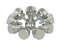 InLineÂ® RÃ¤ndelschrauben (silber) fÃ¼r GehÃ¤use, 12mm,