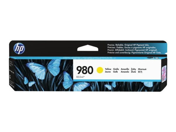 Hewlett-Packard Tinte gelb D8J09A Tinte Gelb 6600 Blatt