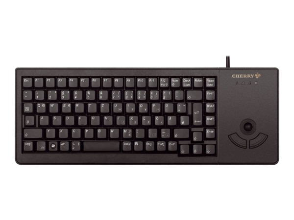 Tas Cherry G84-5400 XS Trackball Keyboard schwarz dt. USB