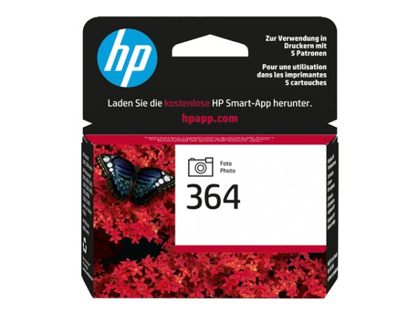 HP CB317EE|364 Tintenpatrone schwarz Foto, 130 Seiten