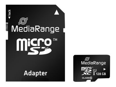 MediaRange microSD 128GB +1Ad Cl10 SDXC MRA