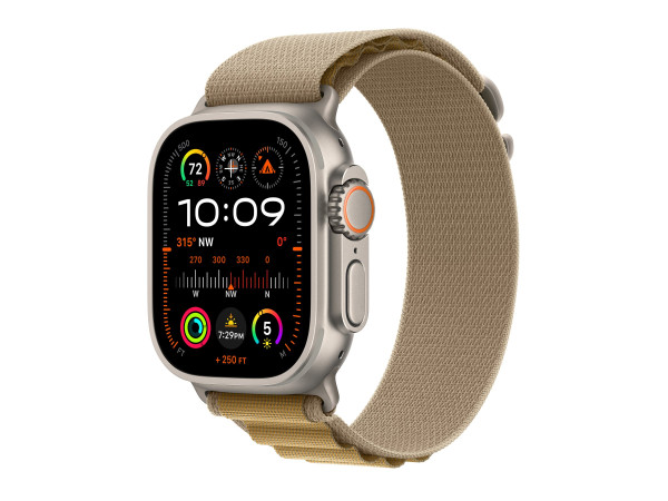 Apple Watch Ultra 2 (grau, 49 mm, Alpine Loop Mandel,