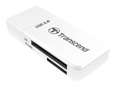 Transcend TS-RDF5W, Kartenleser weiß, USB 3.0 SD, SDHC,