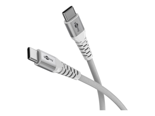 Goobay Supersoftes USB 2.0 Textilkabel, USB-C Stecker >