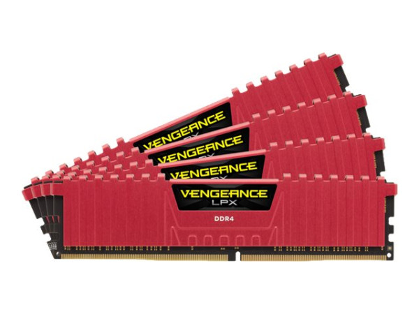 64GB (4x 16GB) Corsair DDR4-2133 CL13 Vengance LPX rot