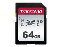 Transcend SD 64GB 45/95 Cl.10SDXC UHSI TRC schwarz,