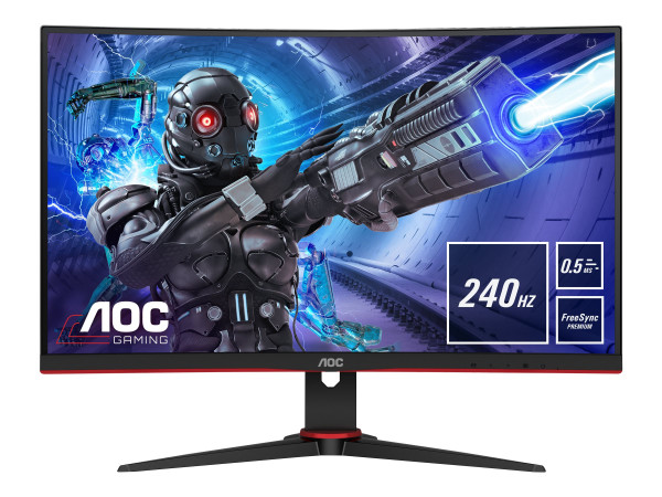 AOC 27 L C27G2ZE/BK | Curved 1500R schwarz/rot,