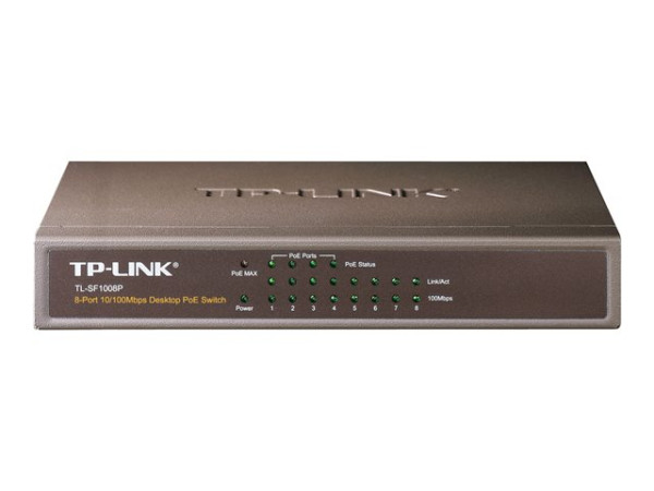 TP-LINK TL-SF1008P V4.0, Switch (4x PoE, 55W)