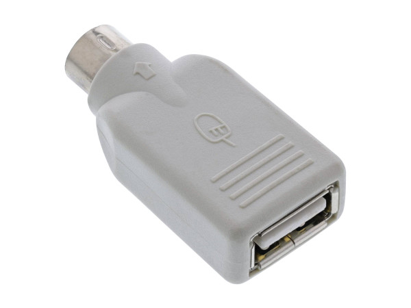 InLine USB PS/2 Adapter, USB Buchse A auf PS/2 Stecker