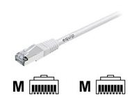 Patchkabel equip RJ45 S/FTP Cat6A 0.50m weiss (SSTP)PIMF HF