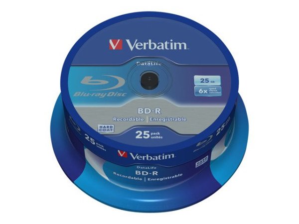 Verbatim BD-R 6x CB 25GB Verb DataLife 25St Nein