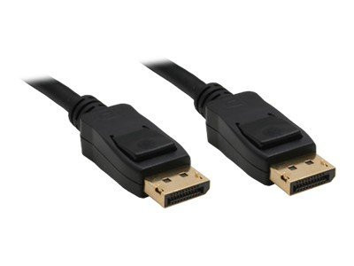 InLine® DisplayPort Kabel, schwarz, vergoldete Kontakte 7,5m