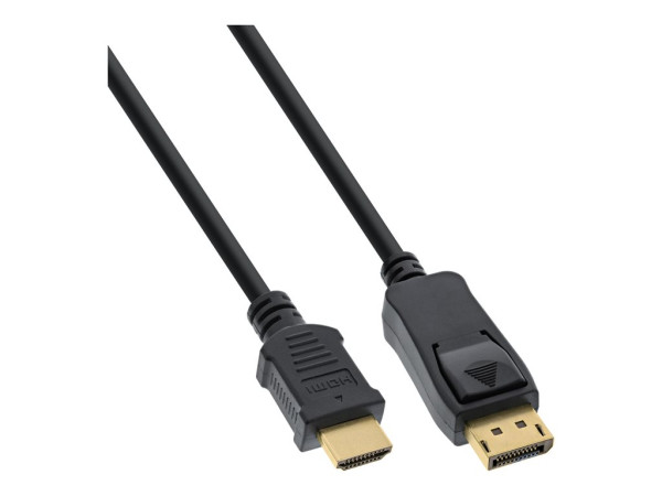 Kabel DisplayPort zu HDMI Konverter Inline 2m schwarz